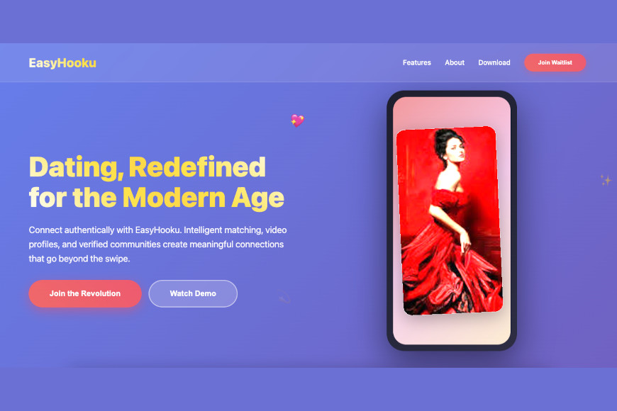 EasyHooku - Modern Dating & Social Connection App