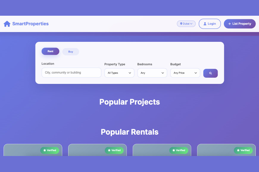 SmartProperties - Real Estate Portal Platform